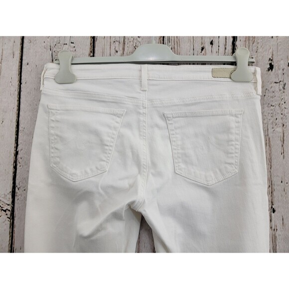 GC Women's Size 31R Adriano Goldschmied AG Legging Ankle White Skinny Jeans EUC - Picture 7 of 15